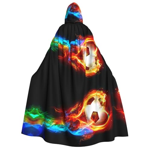 Kapuzenumhang für Erwachsene, Halloween-Kostüme, Cosplay, langer Umhang, Verkleidung für Rollenspiele (150 cm) von DJnni