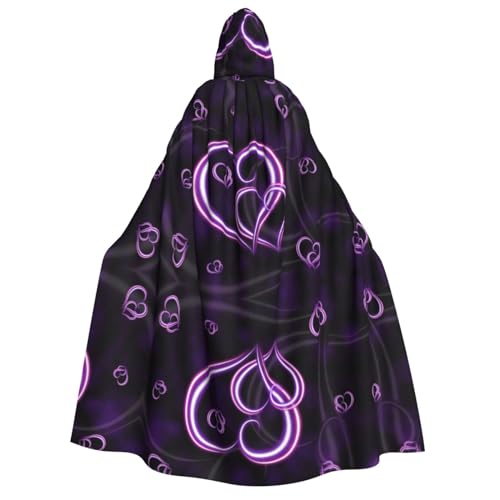 Umhang mit Kapuze für Erwachsene, Halloween-Kostüme, Cosplay, langer Umhang für Rollenspiele, 150 cm von DJnni