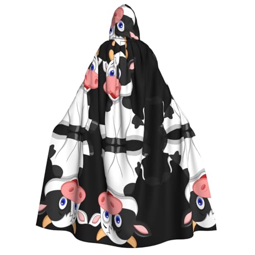 Umhang mit Kapuze für Erwachsene, Halloween-Kostüme, Cosplay, langer Umhang für Rollenspiele (150 cm) von DJnni