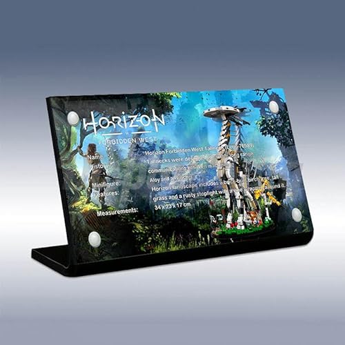 Acryl-Schautafel für LEGO® Horizon Forbidden West: Tallneck 76989 (Lego Set ist nicht im Lieferumfang enthalten) von DK DISPLAYKING