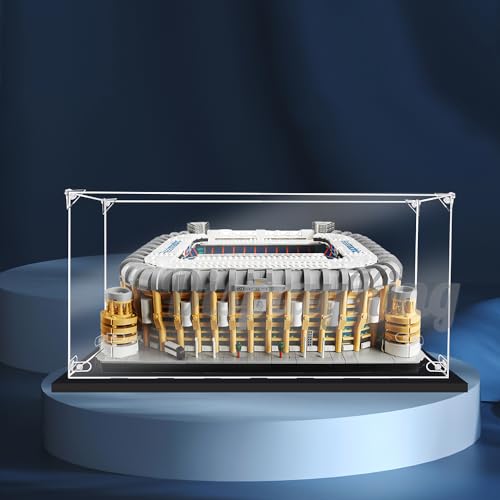 DK DISPLAYKING Acryl-Vitrine für LEGO Real Madrid Santiago Bernabeu Stadion 10299 (Lego Set ist nicht im Lieferumfang enthalten) (ohne Hintergrund) von DK DISPLAYKING
