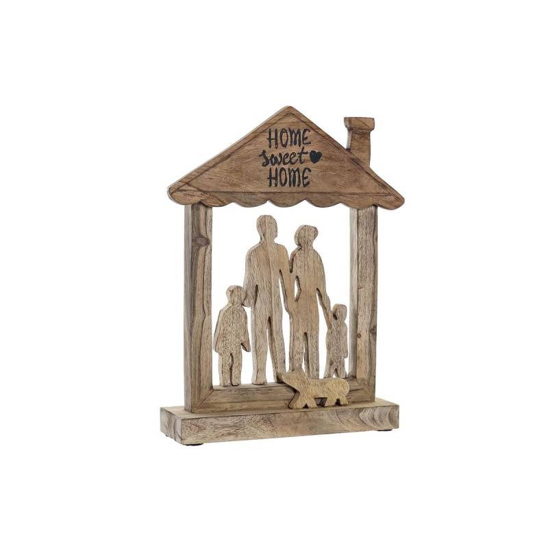 Deko-Figur DKD Home Decor Braun Mango-Holz Moderne Familie (30 x 8 x 39 cm) von DKD Home Decor