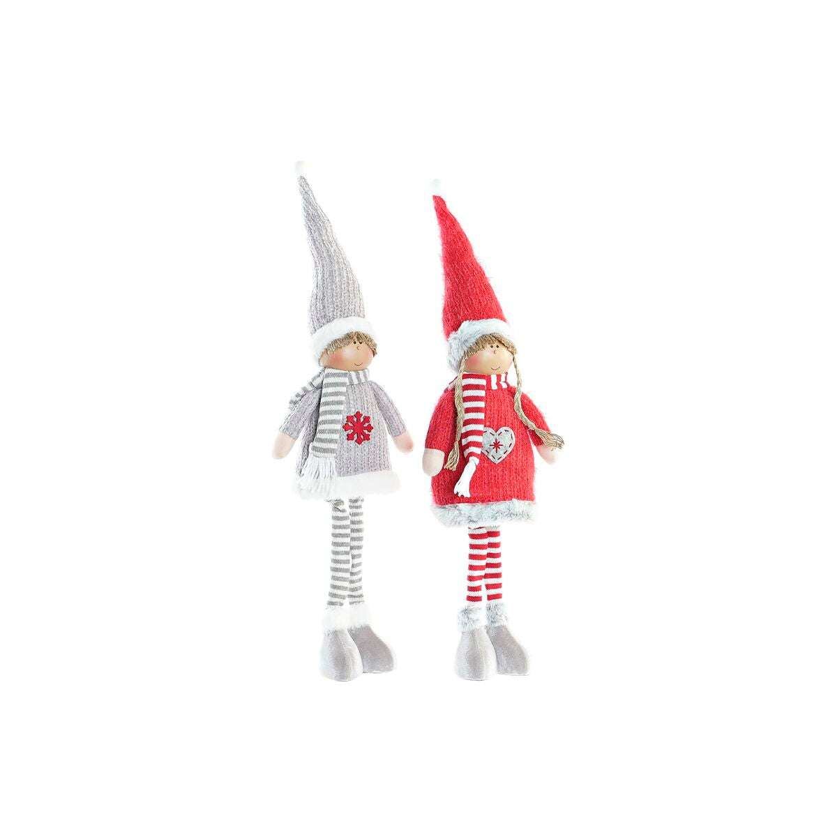 Deko-Figur DKD Home Decor Weihnachten Puppe Polyester (17 x 9 x 79 cm) (2 Stück) von DKD Home Decor