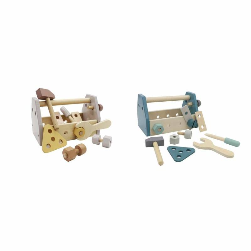 Spiel aus Holz DKD Home Decor Werkzeugkasten (21 x 11.5 x 13 cm) (2 pcs) von DKD Home Decor