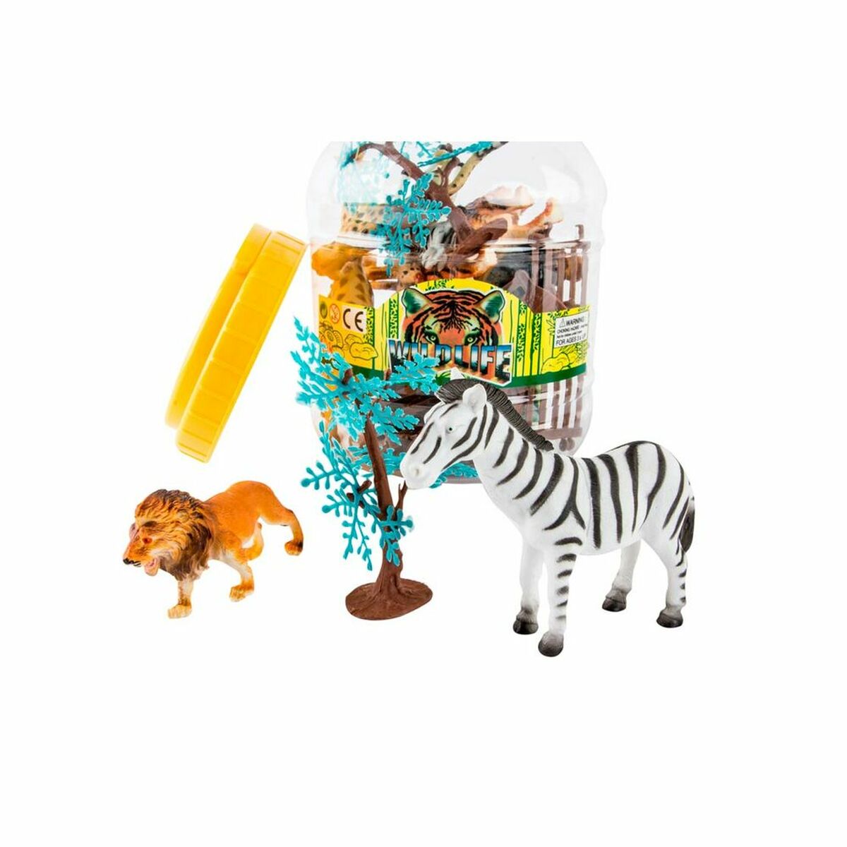 Tierfiguren DKD Home Decor PVC Aluminium (2 Stück) von DKD Home Decor