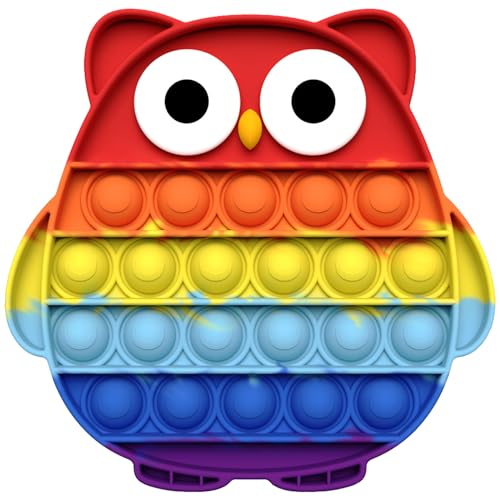 DKDDSSS Pop Bubble Silikon Figetttoys, Rainbow Plopper, Poppets Spielzeug für Kinder und Erwachsene von DKDDSSS