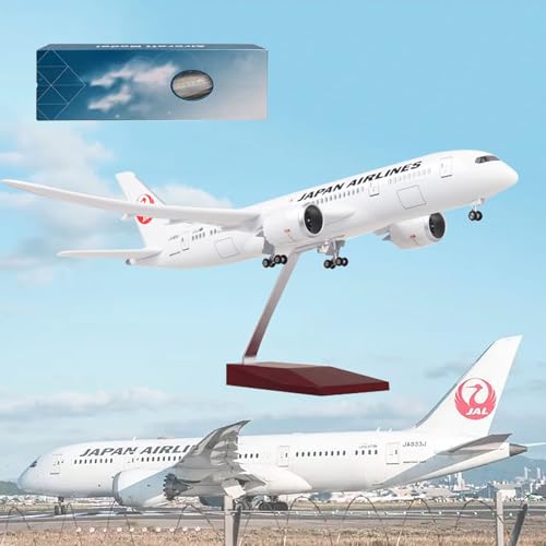 DKHOUN 16.9" 1: 130 Maßstab Modell Jet Modelle Flugzeug Japan B787 Flugzeug Modell Diecast Collectibles Harz Flugzeug Modell für Sammlung oder Geschenk,Ordinary von DKHOUN