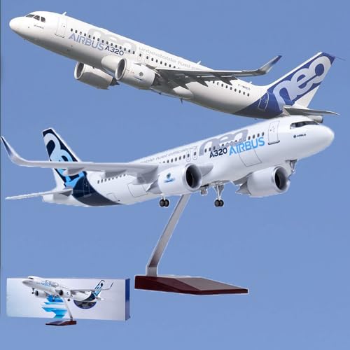 DKHOUN 18,5" 1: 130 Maßstab Modell Jet Modelle Flugzeug A320 Prototyp Flugzeug Modell Diecast Collectibles Harz Flugzeug Modell für Sammlung oder Geschenk,Ordinary von DKHOUN