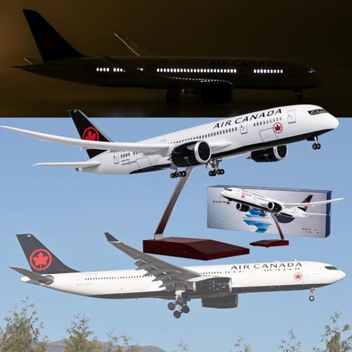 Flugzeugmodell, 18,5 Zoll, Maßstab 1:130, Modell Jet Models Airplane Canada B787 Flugzeugmodell, Druckguss-Sammlerstücke, Kunstharz-Flugzeugmodell for Sammeln oder Verschenken ( Color : Upgraded ) von DKHOUN