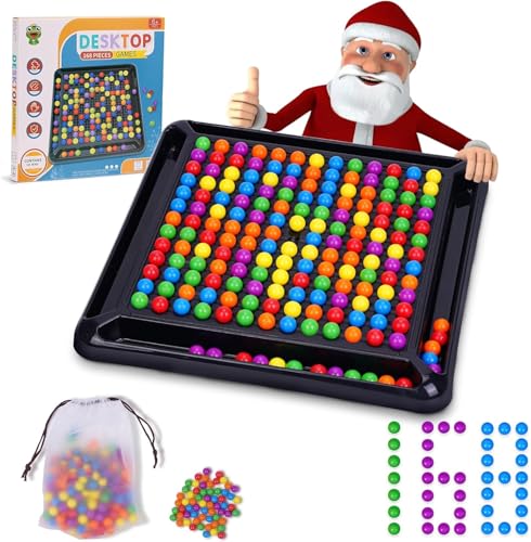 DKIIL NOIYB Elimination Brettspiel, Intellektuelles Schachbrett, Intellectual Chessboard Dual Duel, Rainbow Ball Puzzle Elimination Spiel, Interaktives Strategiespiel für Kinder (168 Bälle) von DKIIL NOIYB
