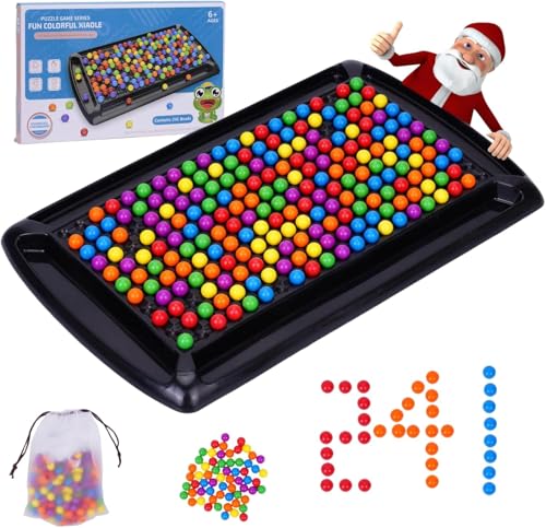 DKIIL NOIYB Intellektuelles Schachbrett, Intellectual Chessboard Dual Duel, Rainbow Ball Elimination Brettspiel, Intellektuelles Schachbrett Doppelduell für Kinder (241 Bälle) von DKIIL NOIYB