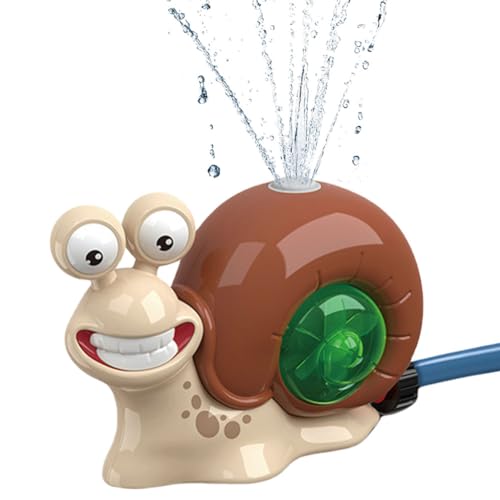 DKIIL NOIYB Wassersprinkler Kinder für Outdoor, Schnecken Wasserspielzeug Gartensprinkler, 360° Drehbares Wassersprüh-Baseballspielzeug für Rasen und Schwimmbad (A1-Düsen) von DKIIL NOIYB
