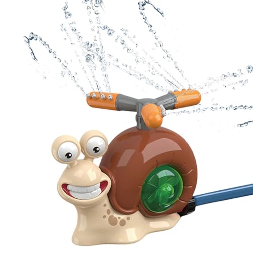 DKIIL NOIYB Wassersprinkler Kinder für Outdoor, Schnecken Wasserspielzeug Gartensprinkler, 360° Drehbares Wassersprüh-Baseballspielzeug für Rasen und Schwimmbad (A3-Drehendes) von DKIIL NOIYB