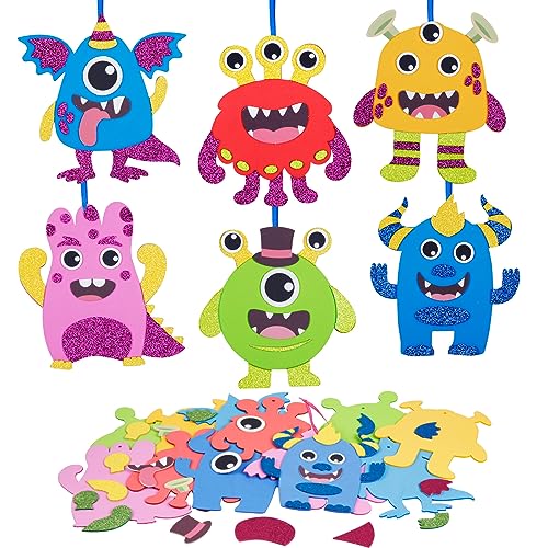 DKINY 12 Monster Bastelsets Kinder Monster Mix&Match Kunst und Bastelhandwerk Halloween Kreativsets zum Basteln und Dekorieren Kreative Bastelbedarf für Junge Mädchen Halloween Karneval Geburtstag DKINY 12 Monster Bastelsets Kinder Monster Mix&Match Kunst und Bastelhandwerk Halloween Kreativsets zum Basteln und Dekorieren Kreative Bastelbedarf für Junge Mädchen Halloween Karneval Geburtstag von DKINY