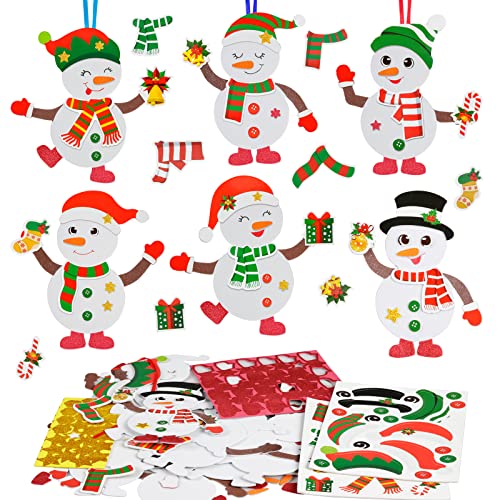 DKINY 12 Schneemann Bastelset für Kinder Schneemann Mix&Match Winter Basteln Anhänger Kunsthandwerk zum Basteln und Dekorieren Kreativsets Bastelhandwerk für Kinder Winter DKINY 12 Schneemann Bastelset für Kinder Schneemann Mix&Match Winter Basteln Anhänger Kunsthandwerk zum Basteln und Dekorieren Kreativsets Bastelhandwerk für Kinder Winter von DKINY