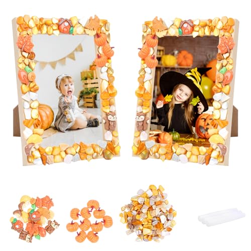 DKINY 2PCS Herbst Mosaik Bilderrahmen Bastelset Kinder Holz Fotorahmen Mosaiksets mit Kürbis Ahornblatt Eichhörnchen Pilz Mosaiksteine zum Basteln DIY Holzrahmen Kreativsets Geschenk für Kinder Herbst DKINY 2PCS Herbst Mosaik Bilderrahmen Bastelset Kinder Holz Fotorahmen Mosaiksets mit Kürbis Ahornblatt Eichhörnchen Pilz Mosaiksteine zum Basteln DIY Holzrahmen Kreativsets Geschenk für Kinder Herbst von DKINY
