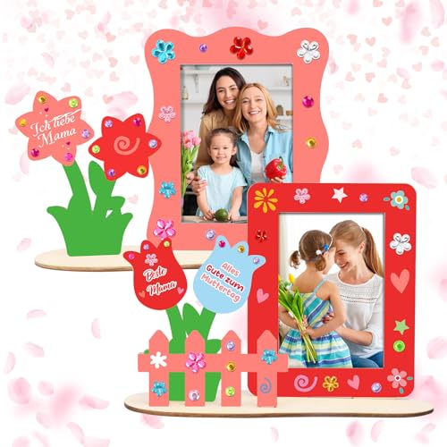 DKINY 4pcs Blumengarten Holzfotorahmen für Kinder DIY Blumen Bilderrahmen aus Holz zum Basteln und Bemalen Frühling Holzbastelset und Fotos ankleben Geschenk für Junge Mädchen Geburtstag Einschulung DKINY 4pcs Blumengarten Holzfotorahmen für Kinder DIY Blumen Bilderrahmen aus Holz zum Basteln und Bemalen Frühling Holzbastelset und Fotos ankleben Geschenk für Junge Mädchen Geburtstag Einschulung von DKINY