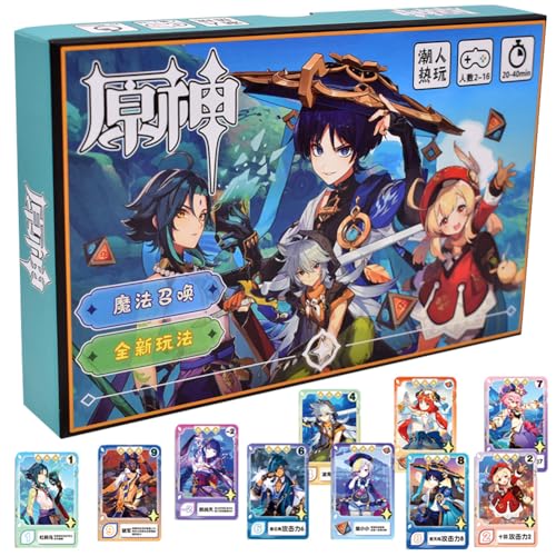 DKLQXCE 100 PCS Gensshin Impact Anime Games Sammelkarten, Gensshin Impact Karten, Gensshin Impact Card Booster Edition Kartenspiel Sets Games Karten Packs Trading Cards Booster Box als Sammlung von DKLQXCE