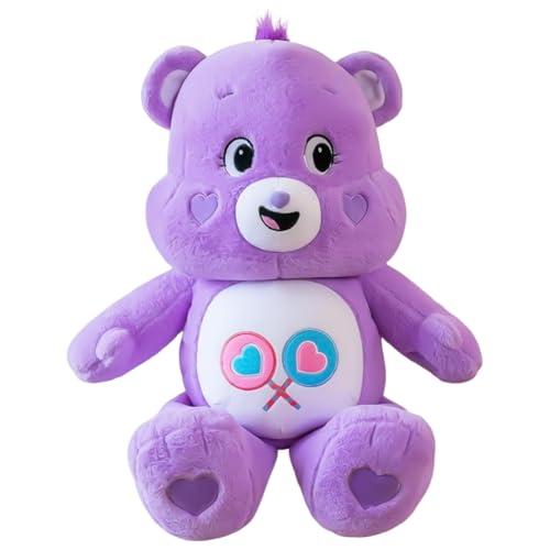 DKLQXCE Bär Plüsch, 8inch Soft Plüschtier Anime Cartoon Plüschpuppe Weich Nettes Kuscheltier Ausgestopftes Charaktere Sammlerstück Themed Geburtstag Party Supplies für Kinderzimmer Deko(Lila) von DKLQXCE