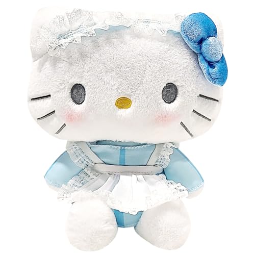 DKLQXCE Hello Khritty Plüschtiere 20 cm Hehello Kitty Plüsch Hello Kteitty Spielzeugpuppe Kawaii Kuscheltier Plush Puppe Geschenk für Kinder Party Halloween Kinder Geburtstaggeschenke von DKLQXCE