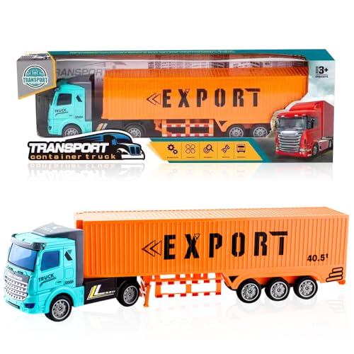 DKLQXCE Legierung Kinder LKW Auto,Container LKW Spielzeug,Spielzeug Transport Vehicle Container 1:48 Modell-Spielzeug Fahrzeug Großes Modell Lastwagen Spielzeug1:48 für 3 6 9 Jahre Kinder Blau DKLQXCE Legierung Kinder LKW Auto,Container LKW Spielzeug,Spielzeug Transport Vehicle Container 1:48 Modell-Spielzeug Fahrzeug Großes Modell Lastwagen Spielzeug1:48 für 3 6 9 Jahre Kinder Blau von DKLQXCE