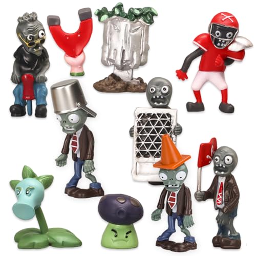 DKLQXCE Plants vs Zombies Toys, 10 Stück Zombies Pflanzen Figuren Set, Zombies Cupcake Figuren, Geburtstags Party Dekoration Figuren Tortendeko Party Dekoration Figuren, Kinder Geschenk DKLQXCE Plants vs Zombies Toys, 10 Stück Zombies Pflanzen Figuren Set, Zombies Cupcake Figuren, Geburtstags Party Dekoration Figuren Tortendeko Party Dekoration Figuren, Kinder Geschenk von DKLQXCE