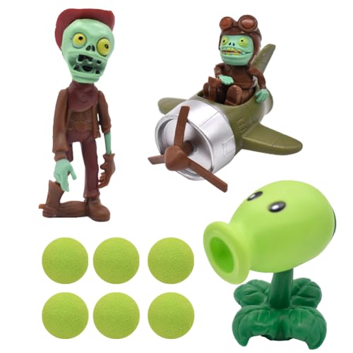 Plants vs Zombies Spielzeug, Zombies Figuren, Pflanzen Actionfiguren Zombie Action Figures Cake Toppers Kinder Geschenke Geburtstags Party Dekoration Figuren Kinderspielzeug 10pcs von DKLQXCE