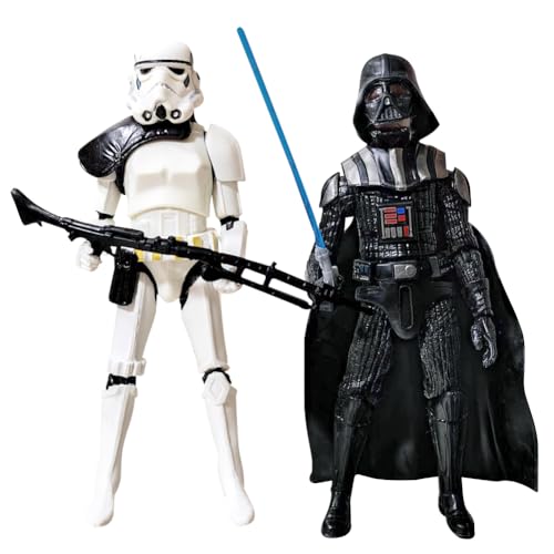 Sammlerausgabe Actionfiguren, Vintage Collection, Anime Dekoartikel, Jettpack Trruppler, Tischdekoration, Action-Figurenset, Bewegliches Gelenk Black Knight, 2PCS (17 cm) von DKLQXCE