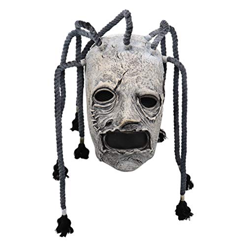 DKaony Slipknot Maske, Vollkopf-Latex-Masken, coole lustige Cosplay-Maske, Halloween, Weihnachten, Ostern, Karneval, Cosplay, Kostüm-Requisiten für Festival, Party, Motto-Verkleidung, mit langem von DKaony