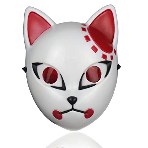 Demon Slayer Tanjiro Maske, Japanische Anime Dämonen-Slayer-Maske Cosplay Masken Halloween Requisiten Halloween Party Kostüm Requisiten von DKaony