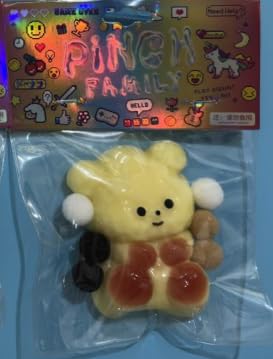 3PCS Love Bear Squeeze Toys, Miniatur-Neuheit für GiftColorful Squishy Spielzeug für emotionale Heilung Sensory StressRelief Fidget Spielzeug für Angst Relief für Kinder und Erwachsene von DLAIUSMALL