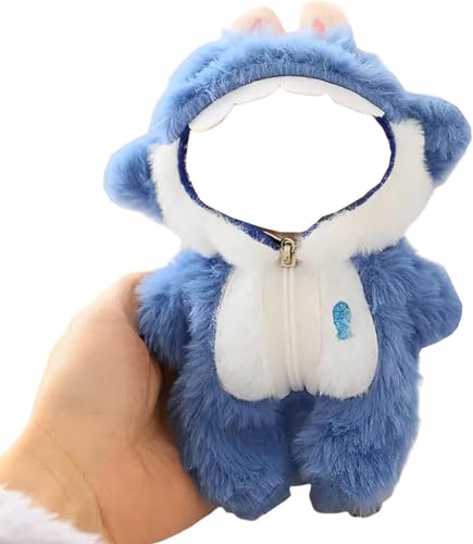 for labubu Puppenkleider-Set für 15cm/17cm Puppen, Outfit & Zubehör für Geburtstag/Feiertag Jungen und Mädchen (Blau) von DLAYLQZG