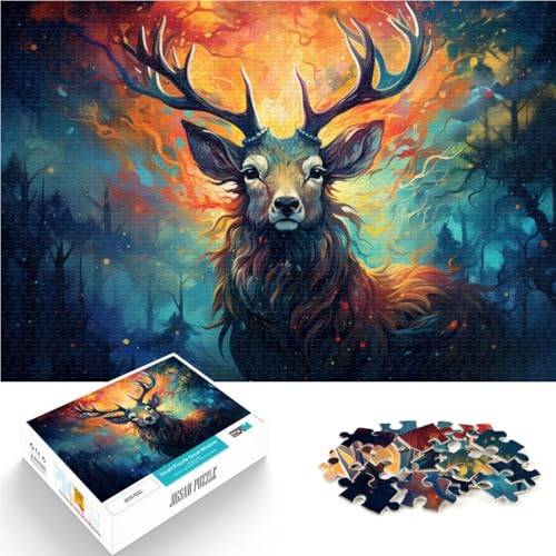 1000 Puzzleteile für Erwachsene Fantasietier Hirsch pädagogische Herausforderung 50 x 75 cm ganze Familie von DLBHSG