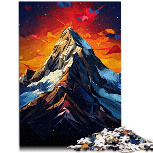 1000-Teile-Puzzle für Erwachsene Pop-Art-Berge Heimdekorations-Puzzle 50 x 75 cm anspruchsvolles Spiel und Familienspiel für Teenager ab 14 Jahren von DLBHSG