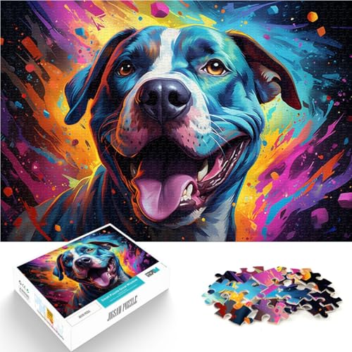 1000-Teile-Puzzle für Erwachsene von Pitbull Cowboy für Familienspaß 50 x 75 cm Lernspiel für Geburtstag Weihnachten für Kinder ab 14 Jahren 1000-Teile-Puzzle für Erwachsene von Pitbull Cowboy für Familienspaß 50 x 75 cm Lernspiel für Geburtstag Weihnachten für Kinder ab 14 Jahren von DLBHSG