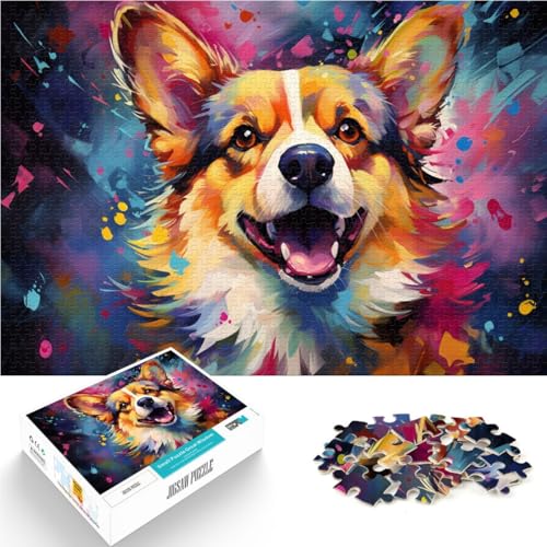 1000-teiliges Puzzle Erwachsene Corgi-Hund Entspannungsspiele 50 x 75 cm. Hilft dem Gehirn süchtig machendes Spielzeug zu trainieren und die Geduld von 14-Jährigen zu fördern. 1000-teiliges Puzzle Erwachsene Corgi-Hund Entspannungsspiele 50 x 75 cm. Hilft dem Gehirn süchtig machendes Spielzeug zu trainieren und die Geduld von 14-Jährigen zu fördern. von DLBHSG