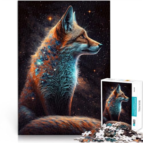 1000-teiliges Puzzle Erwachsene Fuchs-Galaxie-Muster zum Zusammenbauen 26 x 38 cm Herausforderung die Gehirnintelligenz süchtig machendes Spielzeug Teenager ab 14 Jahren 1000-teiliges Puzzle Erwachsene Fuchs-Galaxie-Muster zum Zusammenbauen 26 x 38 cm Herausforderung die Gehirnintelligenz süchtig machendes Spielzeug Teenager ab 14 Jahren von DLBHSG