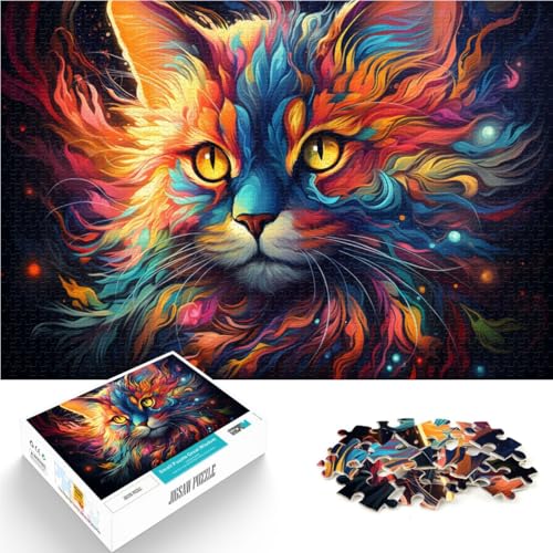1000-teiliges Puzzle Erwachsene Katzenspiel Spielzeug 26 x 38 cm Herausforderung die Gehirnintelligenz süchtig machendes Spielzeug Teenager ab 14 Jahren von DLBHSG
