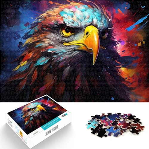 1000-teiliges Puzzle Erwachsene Psychedelischer Adler Puzzle-Geschenke 50 x 75 cm Herausforderung der Gehirnintelligenz süchtig machendes Spielzeug Teenager ab 14 Jahren 1000-teiliges Puzzle Erwachsene Psychedelischer Adler Puzzle-Geschenke 50 x 75 cm Herausforderung der Gehirnintelligenz süchtig machendes Spielzeug Teenager ab 14 Jahren von DLBHSG