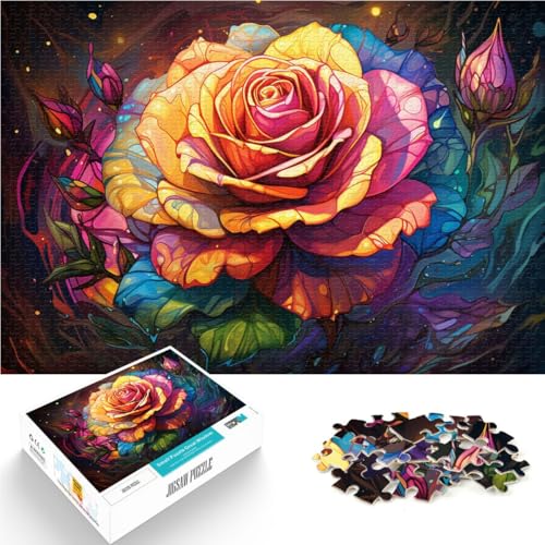 1000-teiliges Puzzle Erwachsene Rosen Lernspiel Herausforderungsspielzeug 26 x 38 cm Wanddekoration einzigartige Geburtstags Teenager ab 14 Jahren 1000-teiliges Puzzle Erwachsene Rosen Lernspiel Herausforderungsspielzeug 26 x 38 cm Wanddekoration einzigartige Geburtstags Teenager ab 14 Jahren von DLBHSG