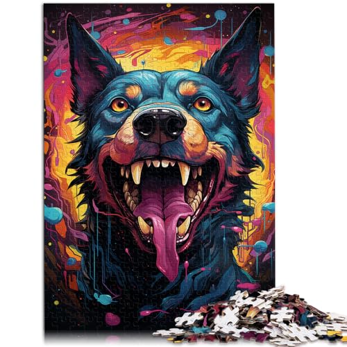 1000-teiliges Puzzle Erwachsene farbenfroher Kunsthund lustiges Puzzle die ganze Familie 50 x 75 cm einzigartige Geburtstags- und Geschenkideen geeignet Teenager ab 14 Jahren 1000-teiliges Puzzle Erwachsene farbenfroher Kunsthund lustiges Puzzle die ganze Familie 50 x 75 cm einzigartige Geburtstags- und Geschenkideen geeignet Teenager ab 14 Jahren von DLBHSG