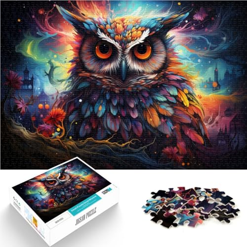 1000-teiliges Puzzle für Erwachsene Bunte Eule dekomprimierendes intellektuelles Lernspielzeug 50 x 75 cm anspruchsvolles Spiel und Familienspiel 1000-teiliges Puzzle für Erwachsene Bunte Eule dekomprimierendes intellektuelles Lernspielzeug 50 x 75 cm anspruchsvolles Spiel und Familienspiel von DLBHSG