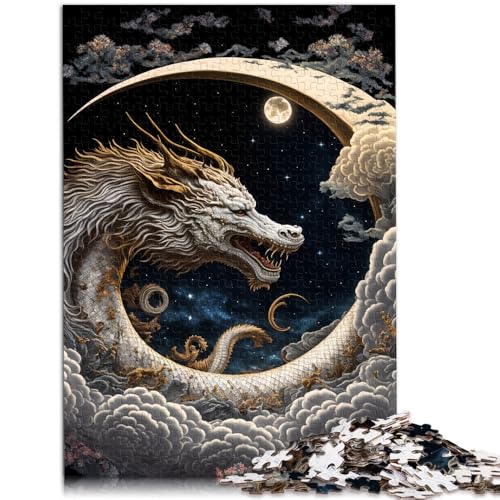 1000-teiliges Puzzle für Erwachsene „Brave Dragon“ – anspruchsvolles Spiel 50 x 75 cm anspruchsvolles Spiel und Familienspiel für Teenager ab 14 Jahren von DLBHSG