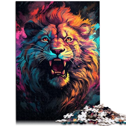 1000-teiliges Puzzle für Erwachsene „Der König der Tiere“ Quizspiel 26 x 38 cm Geschenke für Freunde und Familie für Teenager ab 14 Jahren 1000-teiliges Puzzle für Erwachsene „Der König der Tiere“ Quizspiel 26 x 38 cm Geschenke für Freunde und Familie für Teenager ab 14 Jahren von DLBHSG