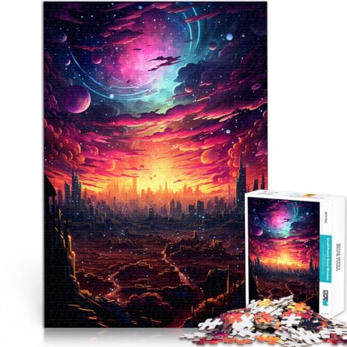 1000-teiliges Puzzle für Erwachsene „Der Sonnenuntergang in der Stadt“ für Puzzle 50 x 75 cm Spaß für Zuhause Geburtstagsgeschenk Reisegeschenke 1000-teiliges Puzzle für Erwachsene „Der Sonnenuntergang in der Stadt“ für Puzzle 50 x 75 cm Spaß für Zuhause Geburtstagsgeschenk Reisegeschenke von DLBHSG
