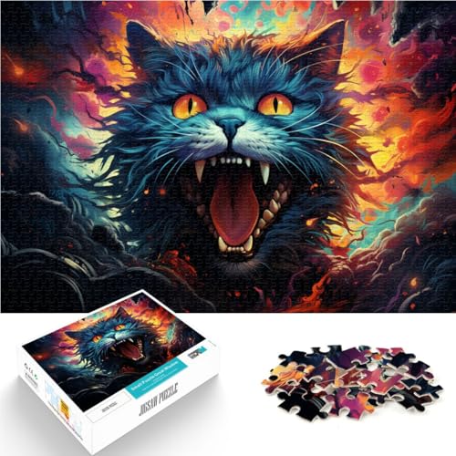 1000-teiliges Puzzle für Erwachsene „Kosmische Schwarze Katze“ – anspruchsvolles Spiel 26 x 38 cm Lernspiel für Geburtstag Weihnachten 1000-teiliges Puzzle für Erwachsene „Kosmische Schwarze Katze“ – anspruchsvolles Spiel 26 x 38 cm Lernspiel für Geburtstag Weihnachten von DLBHSG