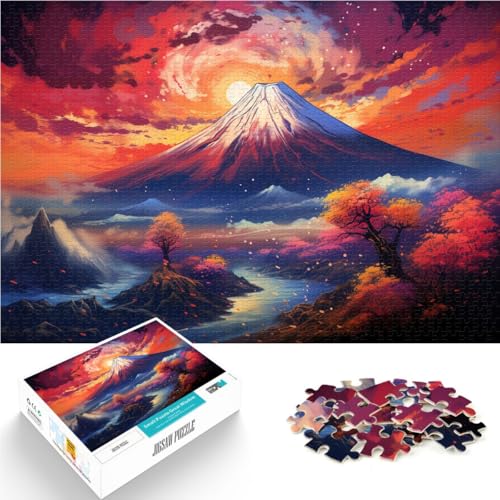 1000-teiliges Puzzle für Erwachsene „Mount Fuji“ – anspruchsvolles Spiel 26 x 38 cm ganze Familie von DLBHSG