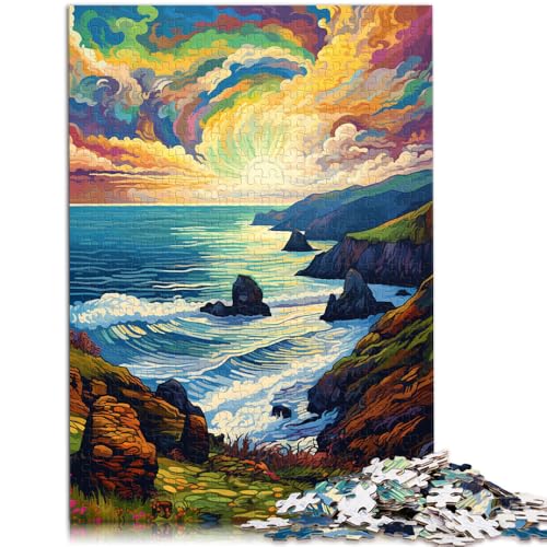 1000-teiliges Puzzle für Erwachsene Achill Island buntes Quizspiel 50 x 75 cm einzigartige Heimdekoration und Geschenke für Teenager ab 14 Jahren von DLBHSG