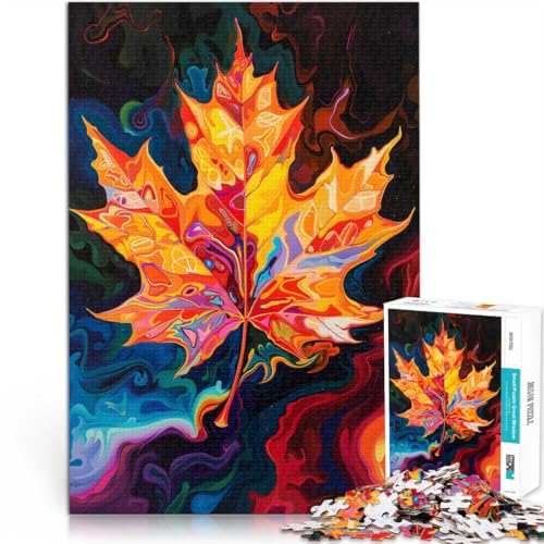 1000-teiliges Puzzle für Erwachsene Ahornblätter-Puzzle Lernspiele 50 x 75 cm einzigartige Heimdekoration und Geschenke für Teenager ab 14 Jahren von DLBHSG