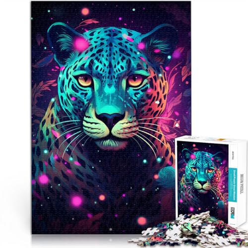 1000-teiliges Puzzle für Erwachsene Art Galaxy Leopard anspruchsvolles Spiel 26 x 38 cm anspruchsvolles Spiel und Familienspiel für Teenager ab 14 Jahren von DLBHSG